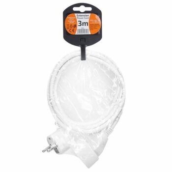 Solight Predlžovací kábel biela, 3m