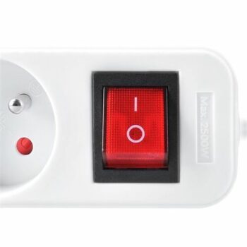 Solight Predlžovací kábel s vypínačom biela, 2 m