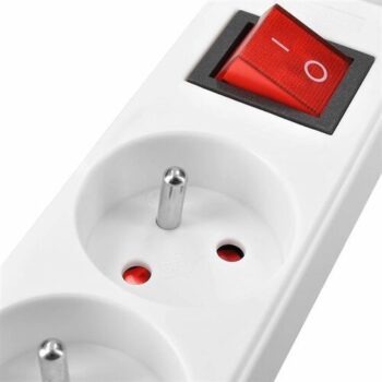 Solight Predlžovací kábel s vypínačom biela, 3m