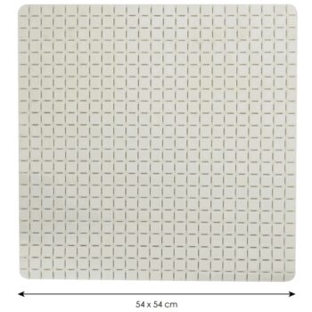 Spirella Protiskluzová podložka do sprchy QUADROPremium, biela, 54 x 54 cm
