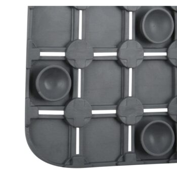 Spirella Protiskluzová podložka do sprchy QUADROPremium, šedá, 54 x 54 cm