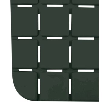 Spirella Protiskluzová podložka do vany QUADROPremium, tmavě zelená, 36 x 76 cm