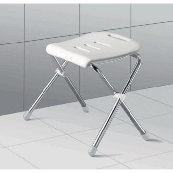 Spirella Skladacie sedátko do sprchy SITZ, biela, 47 cm