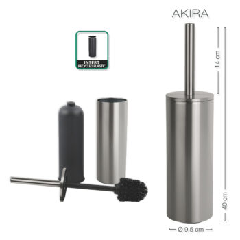 Spirella WC kefa Nyo/Akira, kefovaná nehrdz. oceľ