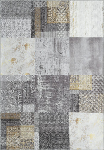 Spoltex, Kusový koberec Edessa 1300 Grey, 120x170, šedá, chodba / predsieň