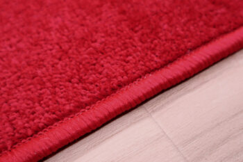 Spoltex, Kusový koberec Eton červený 15 štvorec, 120x120, červená, kuchyňa