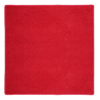 Spoltex, Kusový koberec Eton červený 15 štvorec, 150x150, červená, kuchyňa