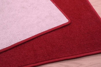 Spoltex, Kusový koberec Eton červený 15 štvorec, 250x250, červená, kuchyňa