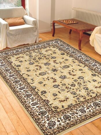 Spoltex, Kusový koberec Salyut beige 1579 B, 80x150, béžová, obývacia izba