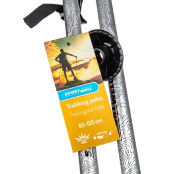 Sportwell Trekingové palice Twist lock, 135 cm