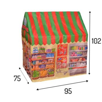 Stan na hranie s dizajnom supermarketu
