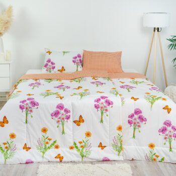 Stanex CLASSIC letný set Jar oranžová, 140 x 200 cm, 40 x 60 cm