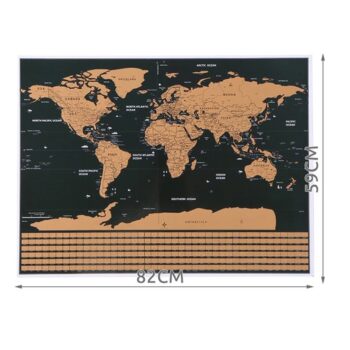Stieracia mapa sveta s vlajkami 82 x 59 cm + príslušnstvo