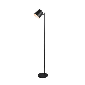 Stojaca lampa čierna nabíjateľná vrátane LED 4-stupňovo stmievateľná - Mateo