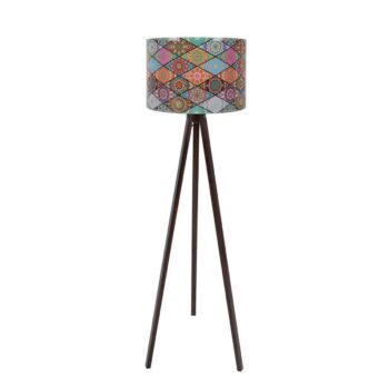 Stojacia lampa Mandala 134, čierna