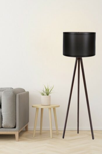 Stojacia lampa Tripod Black Walnut 104