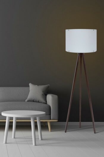 Stojacia lampa Tripod White Walnut 128