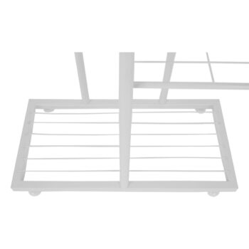 Stojan na kvety Bamir 2, biela, 43 x 22 x 126 cm