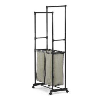 Stojan s úložným priestorom GD-176 BK, plast,čierna