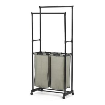 Stojan s úložným priestorom GD-176 BK, plast,čierna