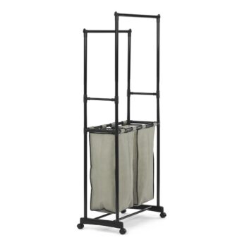 Stojan s úložným priestorom GD-176 BK, plast,čierna
