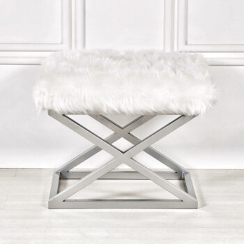 Stolička Capraz Plush White
