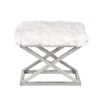 Stolička Capraz Plush White