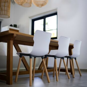 Stolička Duo wood Carrara 50,3 x 46,3 x 80,9 cm