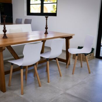 Stolička Duo wood Carrara 50,3 x 46,3 x 80,9 cm