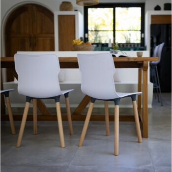 Stolička Duo wood Carrara 50,3 x 46,3 x 80,9 cm