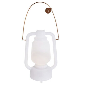 Stolná lampa biela IP44 vrátane Bluetooth reproduktora - Storm Music