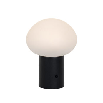 Stolná lampa čierna vrátane LED 3-stupňovo stmievateľná nabíjateľná - Louise