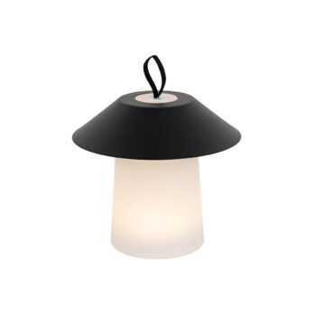 Stolná lampa čierna vrátane LED 3-stupňový stmievač nabíjateľná - Ivan