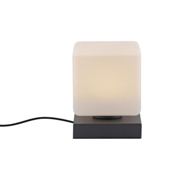 Stolná lampa tmavosivá vrátane stmievateľnej LED s dotykovým ovládaním - Jano