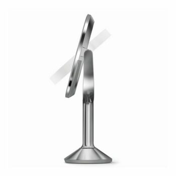 Stolní kosmetické zrcadlo s LED osvětlením a dotykovým ovládáním Simplehuman Sensor TRIO, 20 cm | nerezová