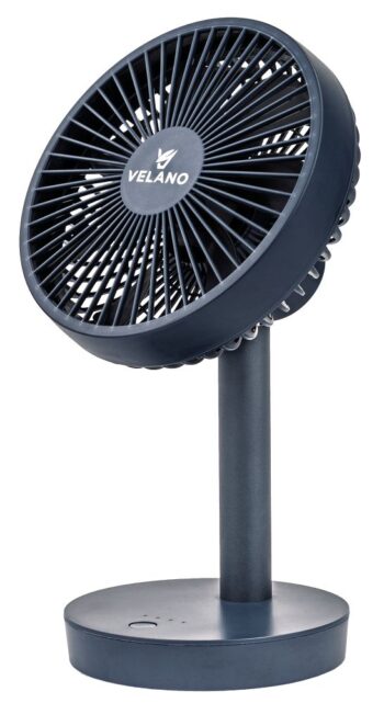 Stolový ventilátor Velano VELWEBS0018 nabíjanie cez USB-C