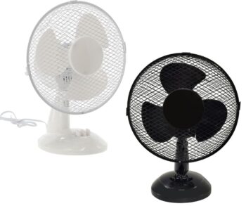 Stolový ventilátor s výkonom 25W biela