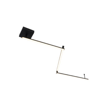 Stropné svietidlo čierne 150,8 cm vrátane LED 3-stupňové stmievateľné nastaviteľné - Annuschka