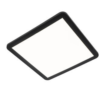 Stropné svietidlo čierne 40 cm vrátane LED 3-stupňového stmievača IP44 - Steve