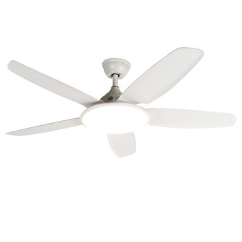 Stropný ventilátor biely 130 cm vrátane LED stmievateľný s diaľkovým ovládaním - Vifte