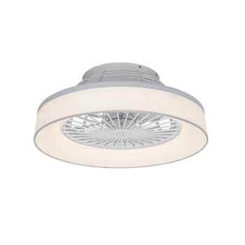 Stropný ventilátor biely so hviezdnym efektom 47cm vrátane LED stmievateľný s diaľkovým ovládaním - Emily