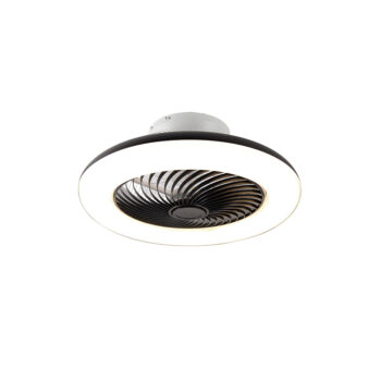 Stropný ventilátor čierny 55,5 cm vrátane LED stmievateľný s diaľkovým ovládaním - Clima