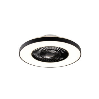 Stropný ventilátor čierny so hviezdnym efektom 60 cm vrátane LED stmievateľný s diaľkovým ovládaním - Climo
