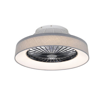 Stropný ventilátor sivý so hviezdnym efektom 47cm vrátane LED stmievateľný s diaľkovým ovládaním - Emily