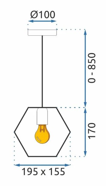 Štýlová závesná lampa 5