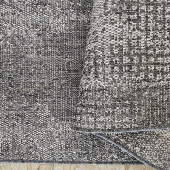 Štýlový koberec s abstraktným vzorom v sivej farbe Šírka: 80 cm | Dĺžka: 150 cm