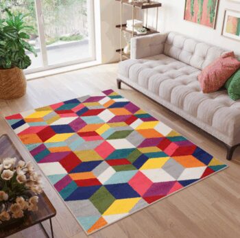 Štýlový koberec s geometrickým vzorom Salsa Šírka: 80 cm | Dĺžka: 150 cm
