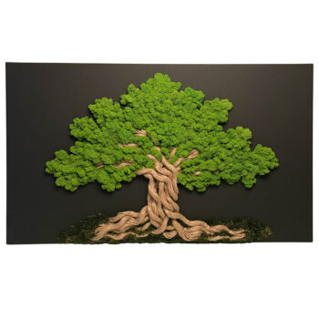 Štýlový machový obraz 70 x 120 cm
