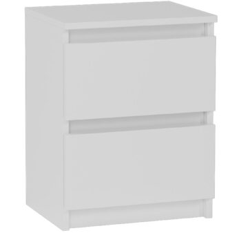 Štýlový nočný stolík 40 x 30 cm - R2 biela