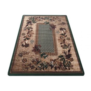 Štýlový vintage koberec so zeleným okrajom Šírka: 100 cm | Dĺžka: 190 cm